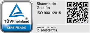 Certificación ISO 9001-2015 Tüv Rheinland